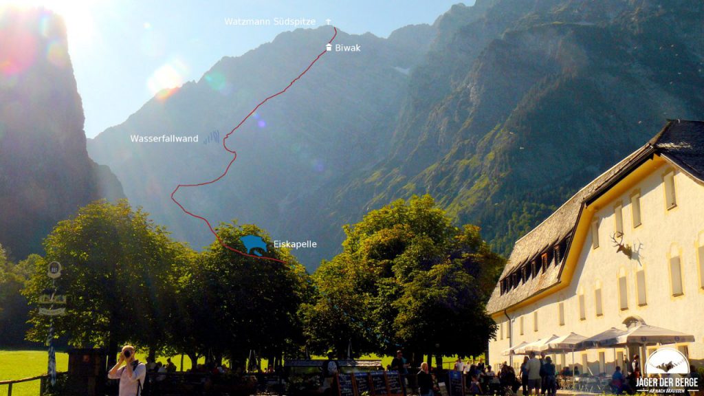 auf dem Berchtesgadener Weg durch die Watzmann Ostwand