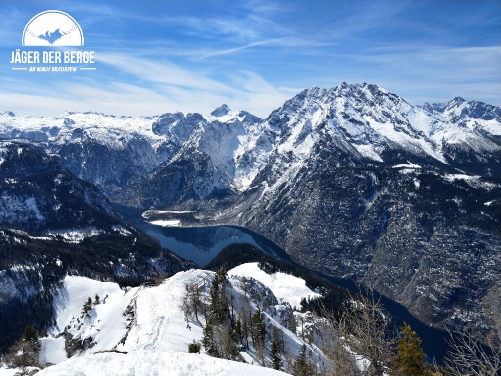 Blick vom Jenner hinüber zu Watzmann und Königssee